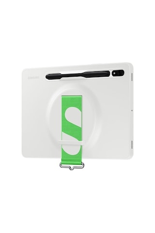 Samsung Uyumlu EF-GX700CWEGWW Galaxy Tab S7/S8 Kordonlu Kılıf Beyaz