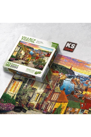Ks Games 2000 Parça Liman Köyü Puzzle