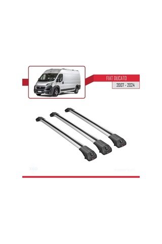 Fiat Ducato 2007 Ve Sonrası İle Uyumlu Ace-1 Ara Atkı Tavan Barı Gri 3 Adet Bar