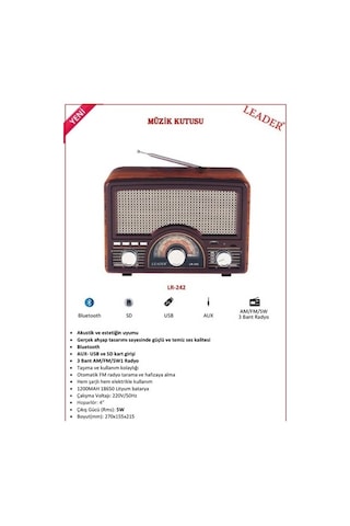 Leader Lr-242 Radyo