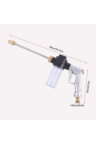 Valkyrie Basınçlı Su Köpük Tabancası Bahçe Sulama Araba Yıkama Bahçe İlaçlama Tabanca Başlık