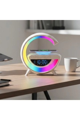 Rgb Işıklı Kablosuz Bluetooth Hoparlör Usb, Fm, Tf Kart Ve Aux Destekli