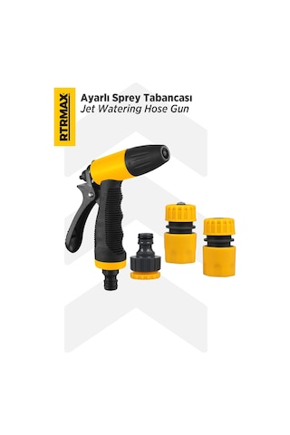 RTRMAX RHG1004 Ayarlı Sprey Tabancası - 3 Aparatlı