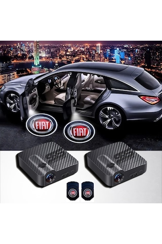 Fiat Kapı Altı Logo Araç İçi Pilli 2 Adet