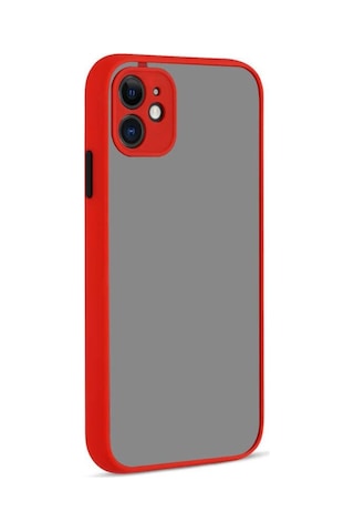 Apple Uyumlu iPhone 11 Kılıf Zore Hux Düğme Ve Kapak Zıt Renk Kılıf
