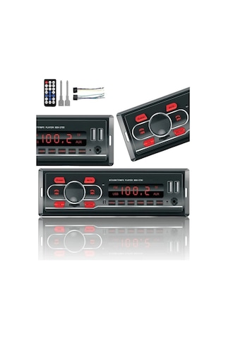 Bluetooth Oto Teyp Çift Usb'li Araba Teyibi Kumandalı Oto Teyip Mp3 Çalar