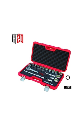 İzeltaş 1/2 On İki Köşe Lokma Anahtar Takımı 24 Parça - 1114006024