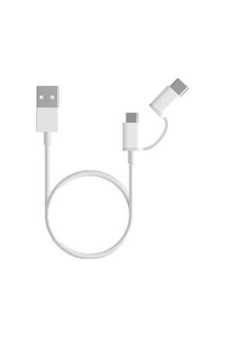 2 In 1 Usb Kablo Micro Usb Ve Usb C (Type C - 100 Cm)