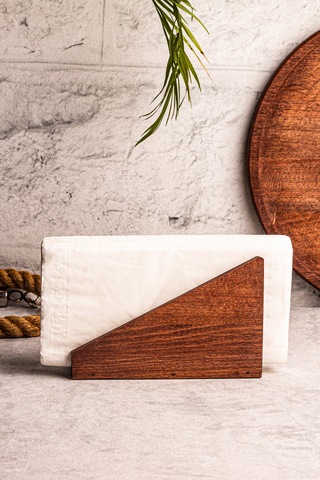 Snippy Trigy - Ahşap Peçetelik Masaüstü Peçete Organizeri