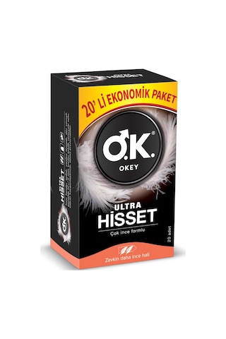 Okey Ultra Hisset Prezervatif 20'li