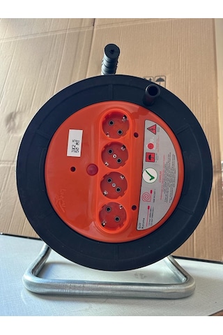 3G1.5 50 MT Makaralı Seyyar Uzatma Kablosu