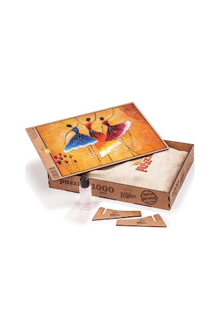 King Of Puzzle Balerinler Ahşap Puzzle 1000 Parça