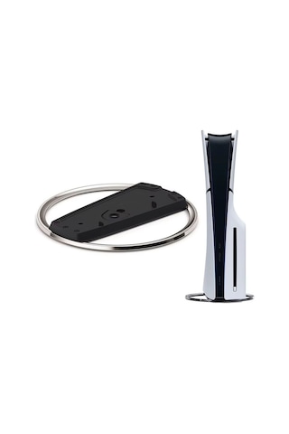 Ps5 / Ps5 Slim Konsol Diskli Ve Dijital Model İçin Vidalı Metal Dikey Stand