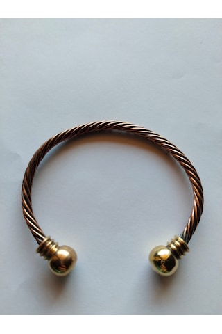 Viking Model Saf Bakır El Yapımı Bileklik Ayarlanabılır Şık Aksesuar Hediyeli Çok Renkli