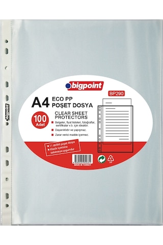 Bigpoint Poşet Dosya Ekonomik 100 'Lü 10 Paket Paket Bp290 Bigpoint Poşet Dosya Ekonomik 100 'Lü 10 Paket Paket Bp290