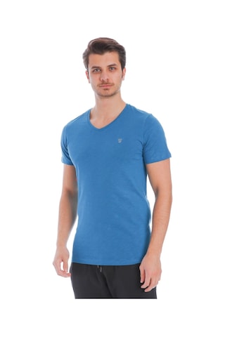 Sportive Flavebasic Erkek Mavi Günlük Stil T-shirt 710387-ptr Siyah