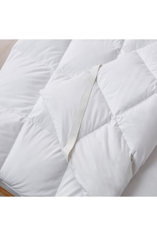 Elyaf Sepeti Dört Köşesi Lastikli Kapitone Desenli Yıkanabilir Silikon Yatak Koruyucu Yatak Pedi Beyaz