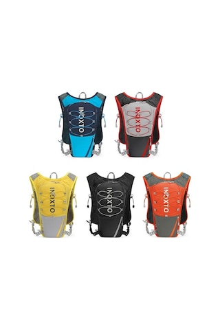 Didadodo Hafif 5l Nylon Koşu Sırt Çantası - Su Deposu İçerir, Siyah Doğa Yürüyüşü Uyumlu Siyah