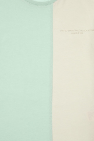 U.S. Polo Assn. Erkek Çocuk Mint Oversize Bisikelt Yaka Tişört 50307163-VR090