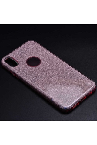 Apple Uyumlu iPhone Xs Max 6.5 Kılıf Zore Shining Silikon Rose Gold