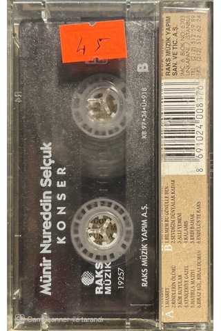 Plak Değildir Kaset Tir Münir Nureddin Selçuk Konser 1964 İstan