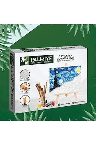 Sayılarla Boyama Tuval Seti Fırça Boya Dahil Çıtalı 40x50 Cm - Karnaval