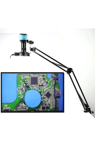 Monozone 150x Lens Endüstriyel Mikroskop Katlanabilir Tutucu