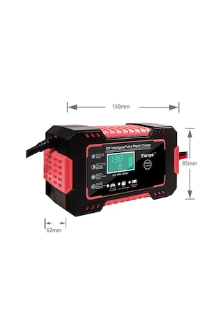 Tenfowee 12v Akıllı Araç Şarj Cihazı - 4ah-100ah Aralığı, Agm, Gel, Sla Ve Islak Aküler İçin, Sıcaklık Telafili