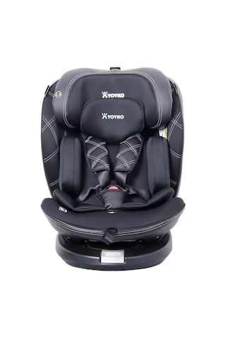 Ultimate 360 Dönebilir Yatabilir 0-36 Kg Deri Oto Koltuğu Isofıx/sıp/latch Siyah