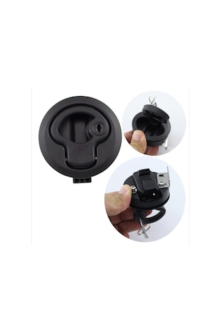 Nayomiglow Karavan Tuvalet Kapı Kilidi Deniz Güverte Kilidi Anahtarlı Zemin Kilidi Yuvarlak Kilit