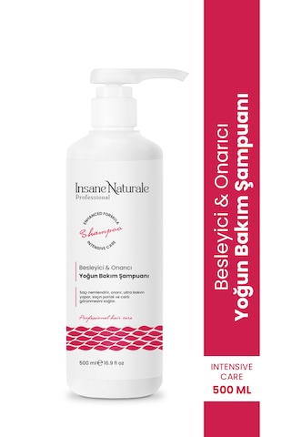 Insane Naturale Yıpranmış Saçlar İçin Onarıcı Yoğun Bakım Şampuanı 500 ML