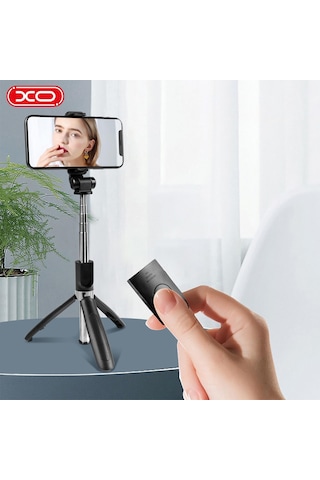 Ss08 Bluetooth Kumandalı Tripod Selfie Çubuğu - Uzaktan Kumandalı Taşınabilir Telefon Standı