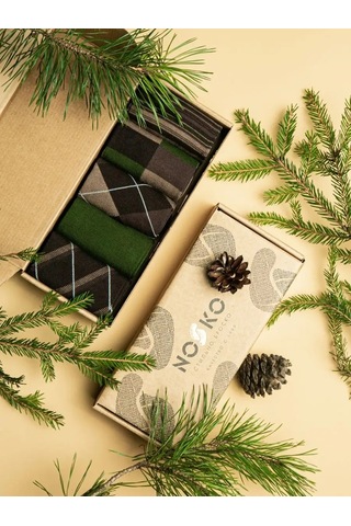 Nosko Yüksek Çoraplar 5 Çift 124969868 Kahverengi