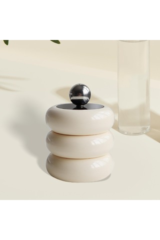 Homyl Pamuklu Çubukla Saklama Kutusu Banyo Kürdan Tutucu Için