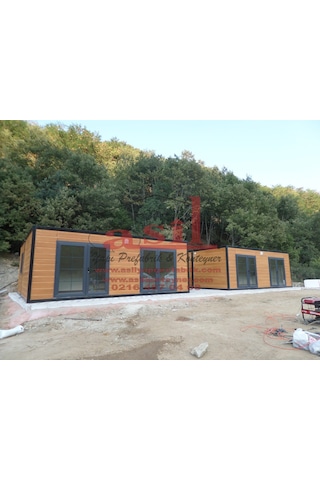 42 M² 2+1 Dış Ahşap Desenli Betopan İç Pvc Konut Konteyner