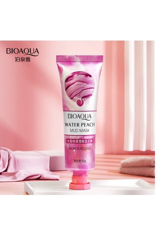 Bioaqua Şeftali Özlü Nemlendirici ve Aydınlatıcı Çamur Kil Maskesi 50 G