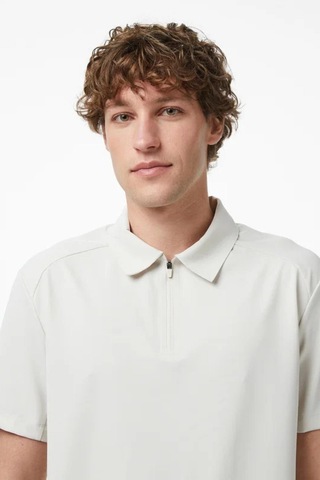 Nautica Erkek Krem Regular Fit Polo Yaka T-shirt-14502