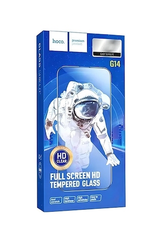 Hoco Guardian Shield Series Apple iPhone Uyumlu 15 Pro Max Hd Tempered Kırılmaz Cam Ekran Koruyucu 10 Adet Set- 5775