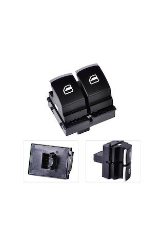 Vw Caddy Polo Cam Düğmesi Anahtarı Sol Çiftli Krom