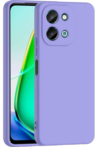 Noktaks - Vivo Uyumlu Vivo Y28 4g - Kılıf İçi Kadife Koruyucu Mara Lansman Kapak - Lila - T37823 Lila