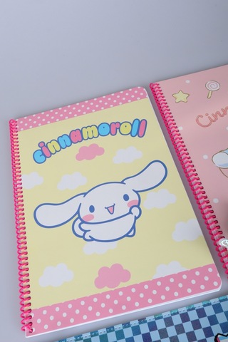 Sweet Bow Collection Lisanslı Cinnamoroll Stickerlı 2 Adet A4 Defter,çıtçıt Dosya,uçlu Kalem Seti Diğer
