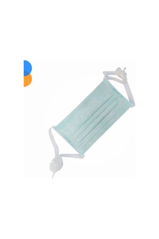 Bağcıklı 3 Katlı Cerrahi Maske 100'lü - 1 Kutu