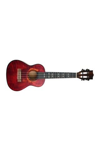 Dmx Guitars Flame Series Concert Ukulele Cherry Flame