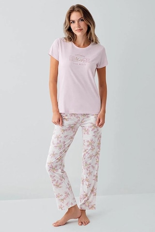 Arnetta 3622-b Bayan Battal Pijama Takım Toz Pembe