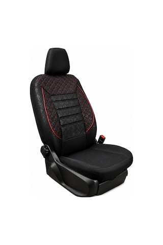 Fiat Albea Uyumlu Oto Koltuk Kılıfı Gofraj Kumaş - Tam Set