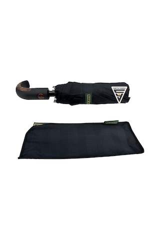 April A-226g A3 Baston Sap 10 Telli Tam Otomatik Şemsiye Siyah