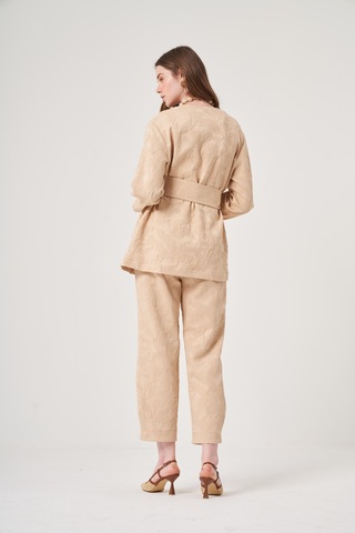 Oe25y939646 Omelya Jakarlı Pantolon Bej