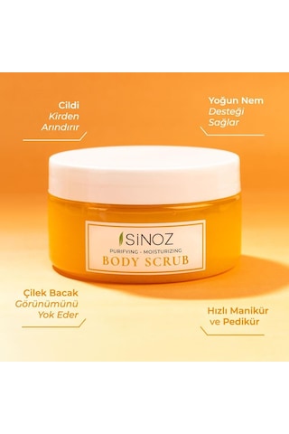 Sinoz Body Scrub Besleyici Arındırıcı Nemlendirici Vücut Peelingi 200 Gr