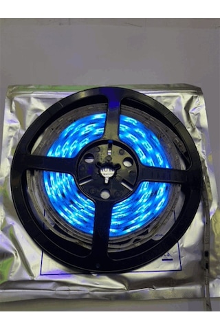 Yürüyen Şerit Led Mavi Silikonlu 5 Metre