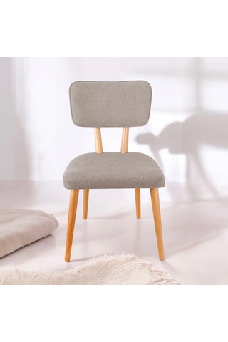 Polly Ahşap Sandalye Bej 1 Adet